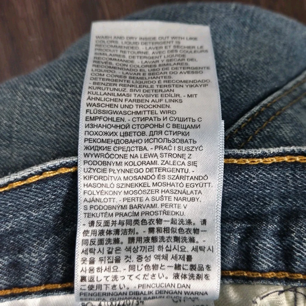 Levis 559 Relaxed Straight Jeans Mens 33x32 Blue Denim Measures 34×32